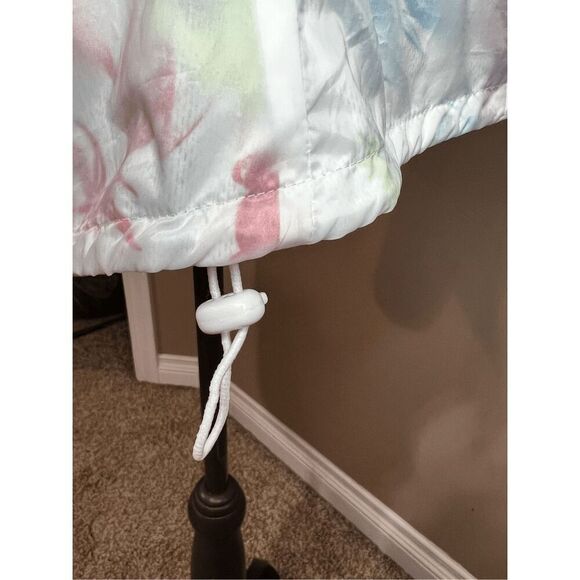 Fila Sport Windbreaker Jacket Size S 4/6 Orchid Performance Pastel Light Tie Dye - Picture 7 of 14